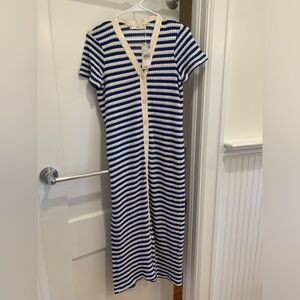 Mango button crochet dress.